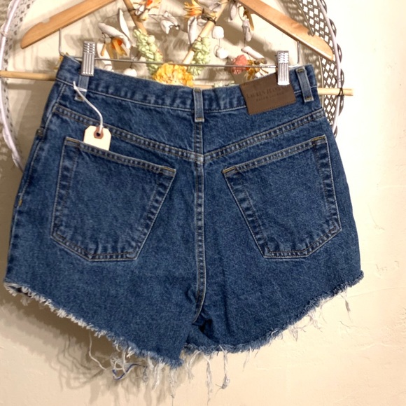 VTG Mom Jean Shorts High Rise Cut Off Ralph Lauren - Picture 2 of 3